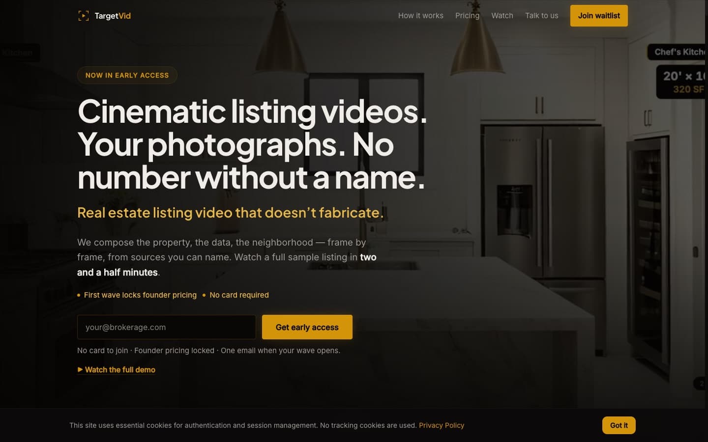 TargetVid home page, as it looks today