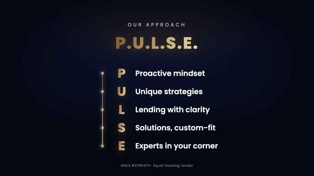Pulse Mortgage — Brand promo for a real mortgage client