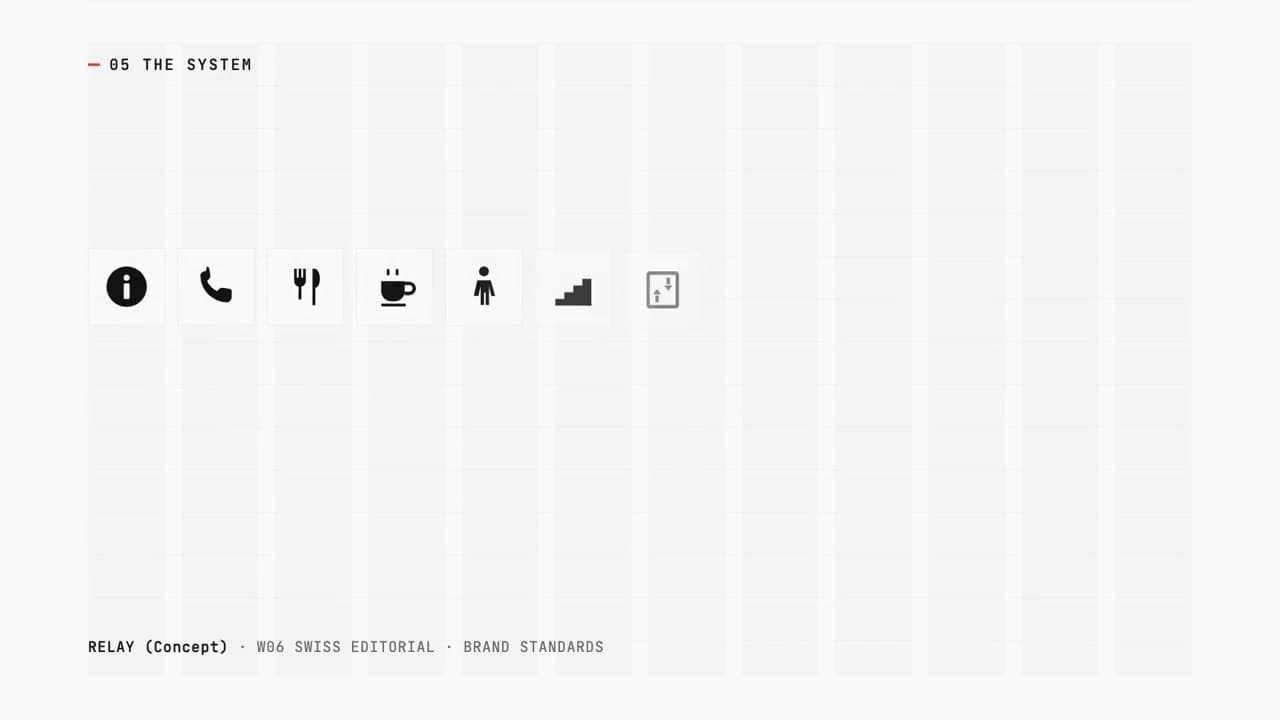 RELAY (Concept) — Brand-book + logo + film from ONE token source — proof we ship systems